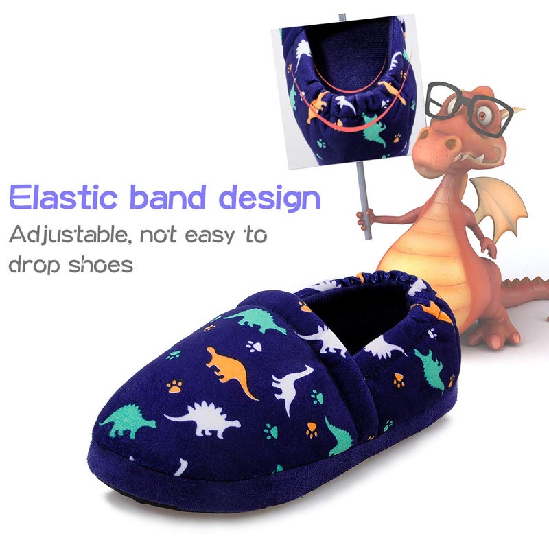 MIXIN Toddler Little Boys Kids Bedroom Non-Slip Slippers Blue Size 7 8 M - Image 5